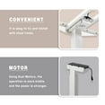 thumbnail image 2 of Cubespace Electric Standing Desk Frame Dual Motor Height Adjustable Sit Stand Desk Base Motorized Stand Up Desk Leg with 4 Memory Positions & Touch Screen Control Panel, White Frame Only, 2 of 6