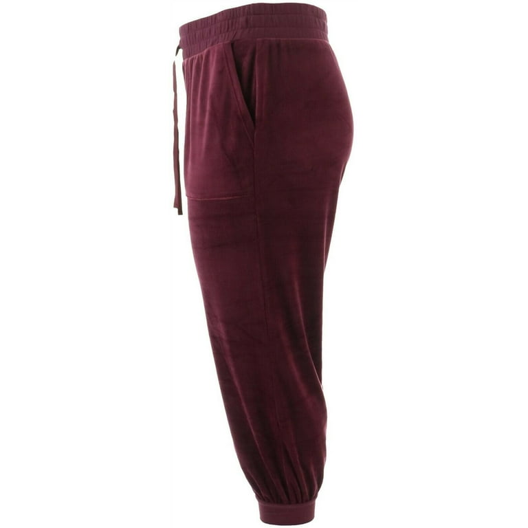 AnyBody Loungewear Velour Jogger Pants NEW A345306 Walmart