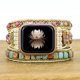 thumbnail image 3 of Correa de reloj bohemia compatible con Apple Watch de 38 mm/40 mm/41 mm, correa de reloj bohemia hecha a mano para Iwatch Series 7/6/5/4/3/2/1/SE para mujeres y niñas JM, 3 of 5