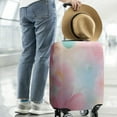 thumbnail image 2 of Pastel Floral Watercolor Pattern Luggage Cover Fashion Suitcase Cover Baggage Covers Fit 25-28 Inch Luggage (Go Travel), 2 of 5