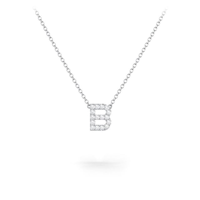 Pave Initial Necklace