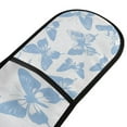 thumbnail image 4 of Yayeee Double Oven Mitt Kitchen Heat Resistant Baking 35" x7" Quilted Glove, Blue Butterfly, 4 of 6