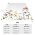 thumbnail image 3 of Bingfone Watercolor Floral Print Flannel Fleece Blanket Throw Blanket for Bed,Sofa,Couch,Travel,Camping(40"x30" ), 3 of 8