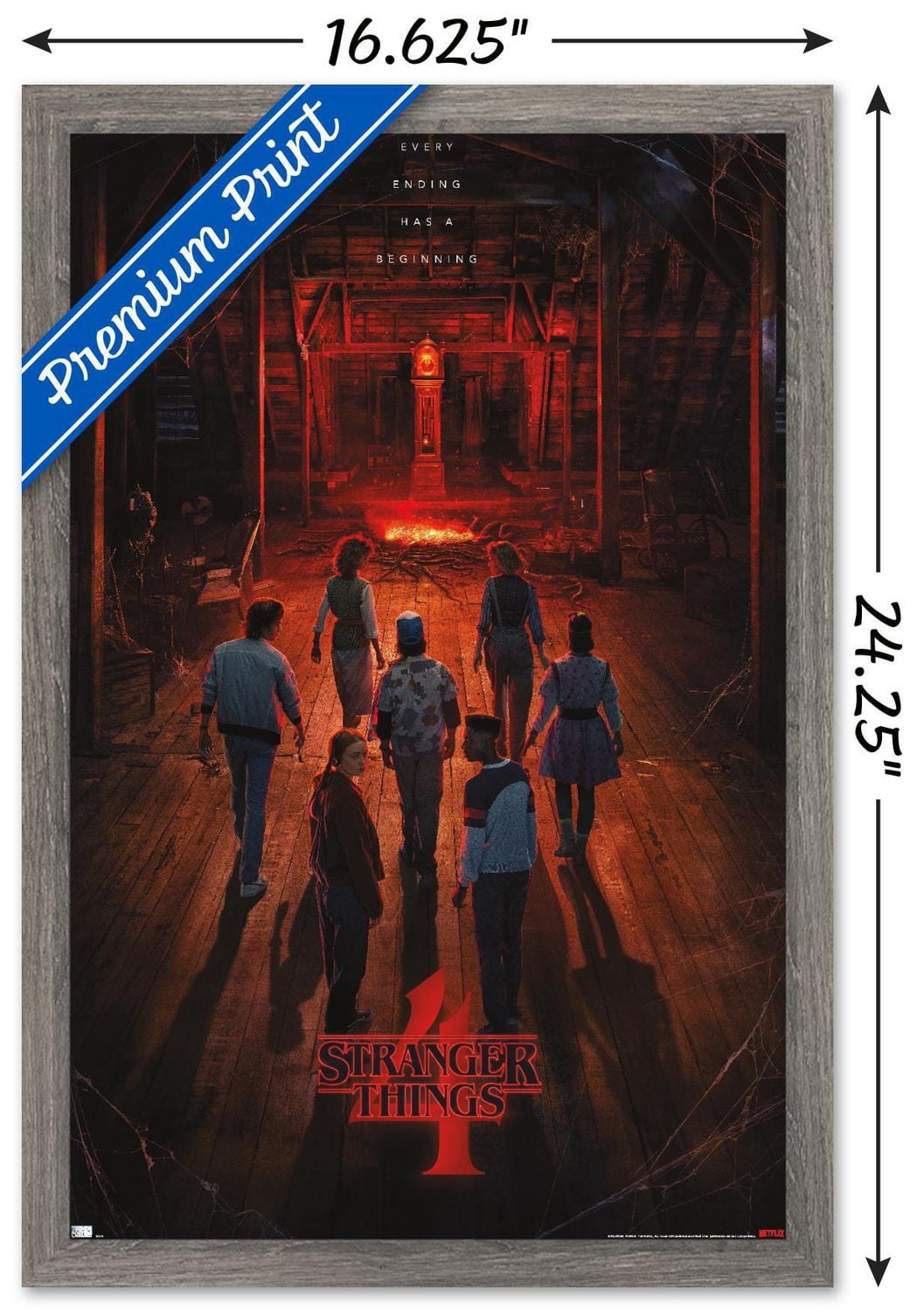 Netflix Stranger Things: Season 4 - Creel House Teaser One Sheet Wall Poster with Push Pins, 22.375" x 34"