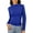 Royal Blue, variant on Airmenty Women's Long Sleeve Ribbed Knit Top CasualBoat Neck Tunic Sweaters Basic Tees for Going Out Layering Spring