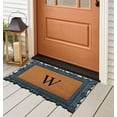 thumbnail image 5 of A1HC Natural Rubber & Coir 24x36 Monogrammed Doormat For Front Door, Anti-Shed Treated Durable Doormat for Outdoor Entrance, Heavy Duty, Low Profile, Easy to Clean, Long Lasting Front Porch Entry Rug, 5 of 7