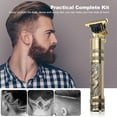 thumbnail image 4 of Tondeuse à Cheveux Électrique Rétro Rechargeable Sans Fil pour Usage Domestique Ensemble de Coupe de Cheveux Lavable avec 4 Peignes de Positionnement, 4 of 6
