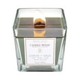 thumbnail image 2 of House of Velas Candle Wood Collection, 15 oz, 1 Wooden Wick, Lemon + Sage, Square Glass Jar Candle, 2 of 4