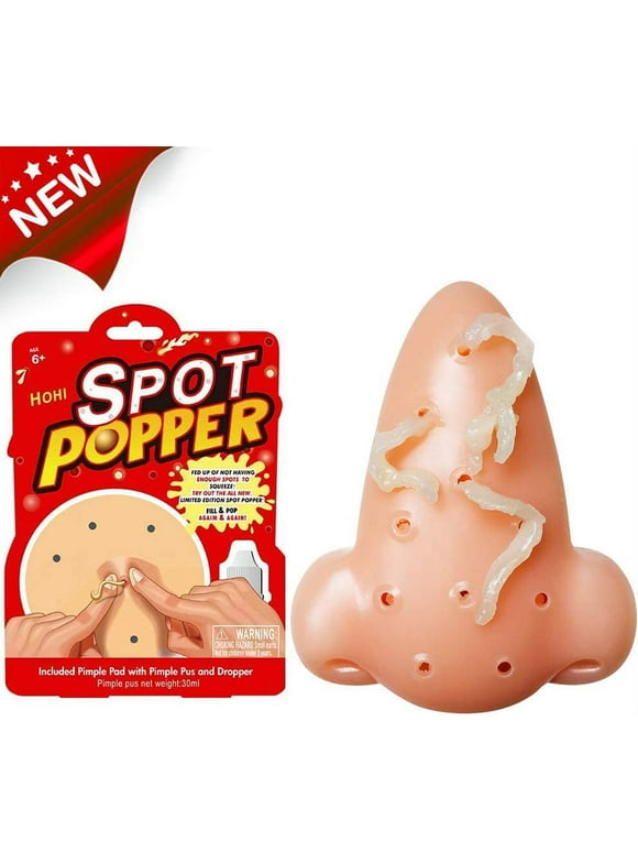 Pimple Popping Toy, Pimple Popper Toy Funny Nose Stress Relief Pimple Popping Toy for Adults Kids