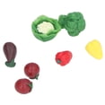thumbnail image 2 of Mini Comida De Juego ANGGREK Miniaturas De Resina Vegetal Inodoro Resistente Reutilizable, 2 of 7
