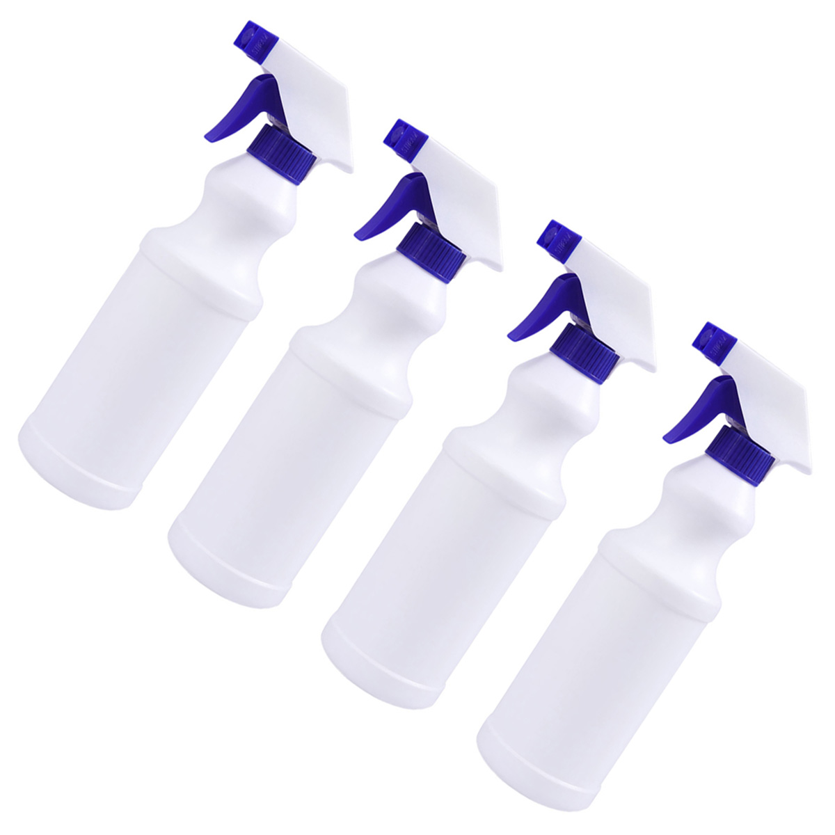 Hemoton 4pcs 500ml 16oz Plastic Empty Industrial Laboratory Spray Bottles Leak Proof Chemical Resistant Foggy Mist Stream Sprayer Dilution Bottle