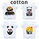 thumbnail image 2 of Camiseta de algodón con estampado de panda para niños y niñas, diseño bonito, DJ, hip-hop, panda, suave, cuello redondo, cómoda, 2 of 4