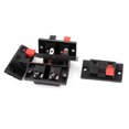 thumbnail image 1 of Unique Bargains 5pcs 2 Voies Jack Ressort Pousser la Plaque de Connecteur de Libération Haut-Parleur Bornier, 1 of 1