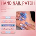 thumbnail image 6 of RAGUPEL 24Pcs Glue on Nails for Women,Embossed Press on Nails Square,3D Blossom Stick on Nails,Long Nails for Party,Daily Life,Taking Pictures,Style1, 6 of 7
