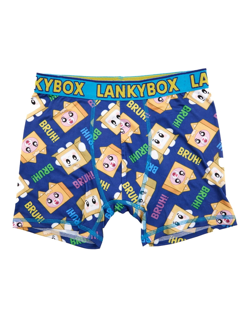 Lanky Box Boys Boxer Brief Underwear, 4-Pack, Sizes XS-XL