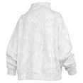 thumbnail image 3 of Women's Pressbox  White Cal Bears Camo Mock Neck Sweatshirt, 3 of 3