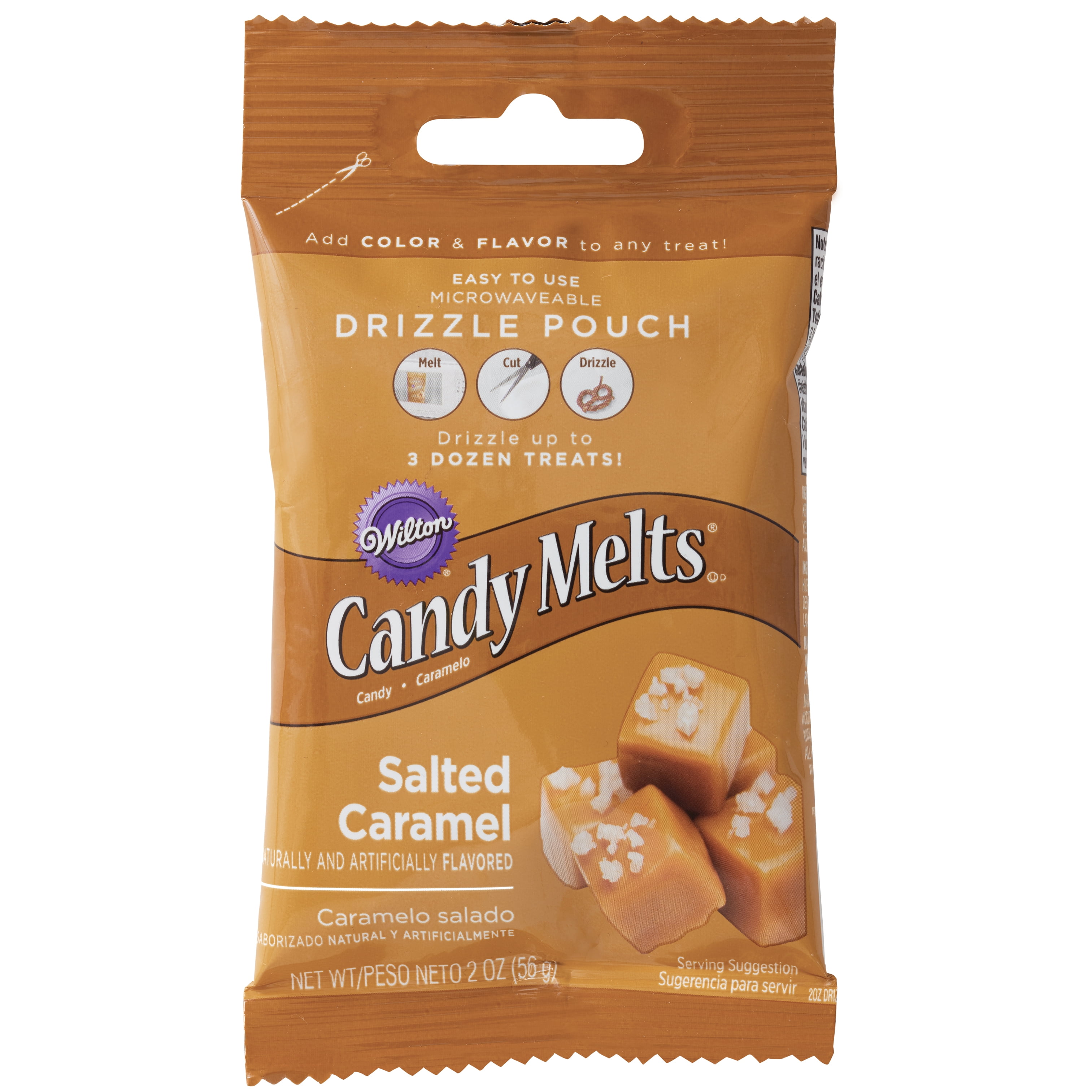 Wilton Salted Caramel Candy Melts® Drizzle Pouch, 2 oz.