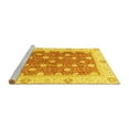 thumbnail image 2 of Ahgly Company Machine Washable Indoor Rectangle Oriental Yellow Traditional Area Rugs, 7' x 10', 2 of 4