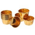 thumbnail image 1 of BRIGHTFUFU 50Pcs Baking Cups Golden Round Paper Heat-resistant For Theme Celebrations, 1 of 8