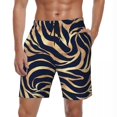 thumbnail image 1 of Summer Gym Shorts Men Zebra Stripe Running Surf Animal Print Custom Board Short Pants Stylish Comfortable Swim Trunks Plus Size, 1 of 5