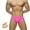 Pink, variant on Zoeecloth Men's Swim Trunks Bikini Quick Dry Swimsuit Low Rise Bikini Briefs Casual Beach Solid Color Swimwear M-XXL
