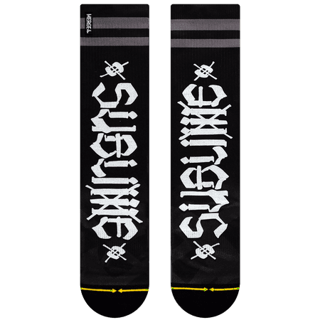 

Sublime Chaz Tag Black Crew Socks