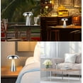 thumbnail image 6 of Eummy Mushroom Table Lamp, Cordless LED Desk Light, USB Rechargeable Desk Lamp Touch Control Night Light with 3 Color Dimming for Bedroom Office Dorm, 8.5 x 21 cm, 6 of 8