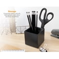thumbnail image 3 of Bostitch Konnect Pencil Cup Desk Organizer, Pen Cup, 2 per pack, Black, 3 of 9