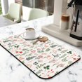 thumbnail image 2 of Washable Rubber Colorful Floral Dish Drying Mats for Kitchen Counter Home Large Coffee Bar Pad Accessories and Decor for Utensils Stemware 19.5''x12'', 2 of 7