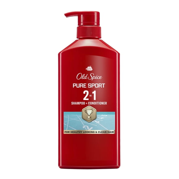 Old Spice Pure Sport 2in1 Shampoo and Conditioner for Men, Healthier, Fuller, More Moisturized Looking Hair, 21.9 fl oz