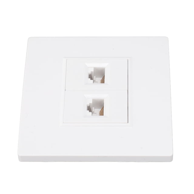 PlacA de Pared Ethernet, 2 Puertos Gigabit Gigabit Organizado Cat 6 Placa de Pared Ethernet para Cat6 Cat6a