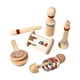 thumbnail image 1 of 5x juguetes de madera para bebés, juguetes musicales para niños, tubo de sonido, anillos de madera, sonajero, juguetes de madera, sonajeros, castañuel, 1 of 9