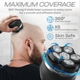 thumbnail image 2 of HUMMINGBIRD MK3 Afeitadoras eléctricas para hombres calvos - Maquinilla de afeitar eléctrica sin Nick para hombres, USB C recargable, afeitado impermeable en seco/húmedo, cabezal de 6 cuchillas, panta, 2 of 5