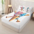 thumbnail image 2 of Homewish Baseball Ice Cream Cone Print Zipper Full Size Comforter Sets with Fitted Sheet and 2 Pillowcases,Fun Treats Zipper Bedding Set For Kids Boys And Girls,Reversible,4 Pieces, 2 of 7