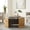Dark Brown, variant on Modern Round Coffee Table with Flip-Top Storage - Dark Brown & Natural Wood Finish