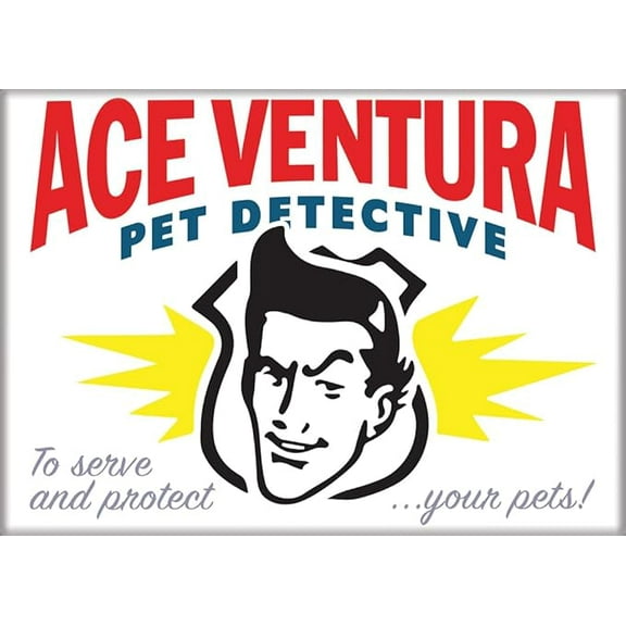 Ace Ventura Pet Detective Business Card 2.5 x 3.5 Inch Magnet