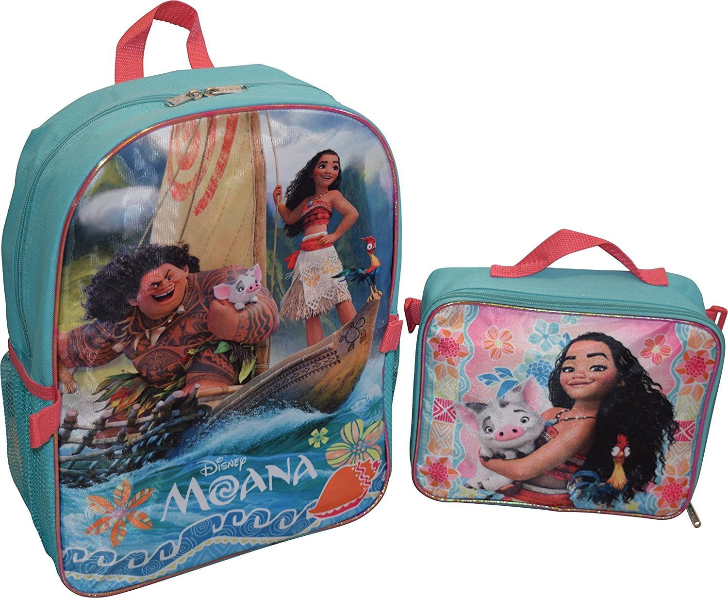 Moana Lunch Box Bag Disney Beige Woven Rattan Style (New But Small Tear  Inside)