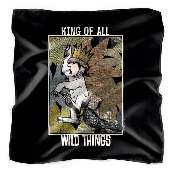 Where the Wild Things Are King of All Bandana (21 in x 21 in)