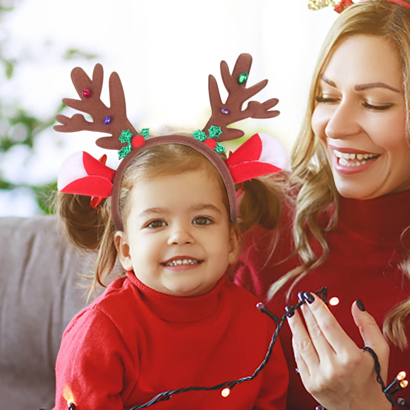 Unbranded Women s Christmas Antlers Headband