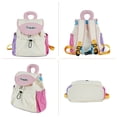 thumbnail image 4 of URSOFINE Lightweight Drawstring Backpack Cute Small Color Block Backpack Casual Daypack, 4 of 7