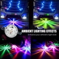 thumbnail image 2 of Universal Waterproof LED Chassis Lights, LED Watermelon Light Indicator Side Marker Signal Light, Colorful Flash Motorcycle Electric Truck Chassis Lights Underglow Kit, 18 Modes(8pcs), 2 of 9
