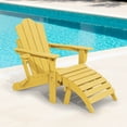 thumbnail image 5 of KINGYES Folding Adirondack Ottoman Set of 2, HDPE Outdoor Foot Rest, Plastic Adirondack Footstool for Adirondack Chairs, Yellow, 5 of 8