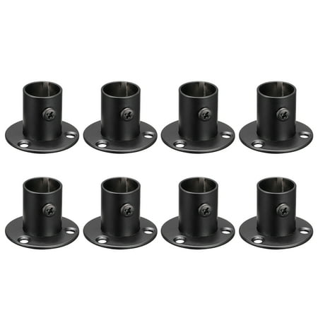 

Uxcell 0.77 Dia Stainless Steel Pole Sockets Flange Rod Holder Bracket Support Black 8 Pack