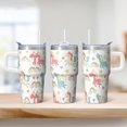 thumbnail image 2 of 20OZ Unicorn Insulated Tumbler with Handle and Easy Clean Straw Double Wall Stainless Steel Cup Coffee Mug Ideal Presents for Women Mom Friends on Birthday Christmas Thanksgiving, 2 of 6