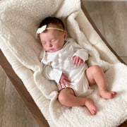 BZDOLL Realistic 50 CM Sleeping Laura Reborn Baby Doll With 3D-painting Skin and Vascular Vein, 20 Inch Soft Vinyl Newborn Bebe Alive Kid Cute Play House Toy Girl Birthday Gift