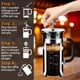 thumbnail image 5 of YMMIND Cafetera de prensa francesa Prensa de café de acero inoxidable 304 de 12 oz, con sistema de 4 filtros, vidrio de prensa francesa de borosilicato de espesor resistente al calor, émbolo de café d, 5 of 5
