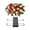 RD2, variant on Artificial Memorial Flowers Gravesite Saddle, 36 Red and White Rose Memorial Decoration for Gravesite, Weather Resistant Artificial Flowers, for Memorial Day Decorations (No Flower Stand)
