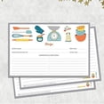 thumbnail image 3 of Home Kitchen Recipe Cards - 50 Double Sided Cards, 10x14 cm. Thick Card Stock, 3 of 5