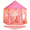Pink & Rug, variant on Wilwolfer Princess Castle Kids Indoor Play Tent, Pink Hexagon Fabric Playhouse with Star Lights, Large with Carrying Bag KP-GZ-001-W