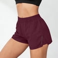 thumbnail image 5 of Aimik Solid Athletic Shorts for Women High Waist Stretchy Waist Sport Shorts with Pockets and Drawstring Summer Casual Shorts, 5 of 6